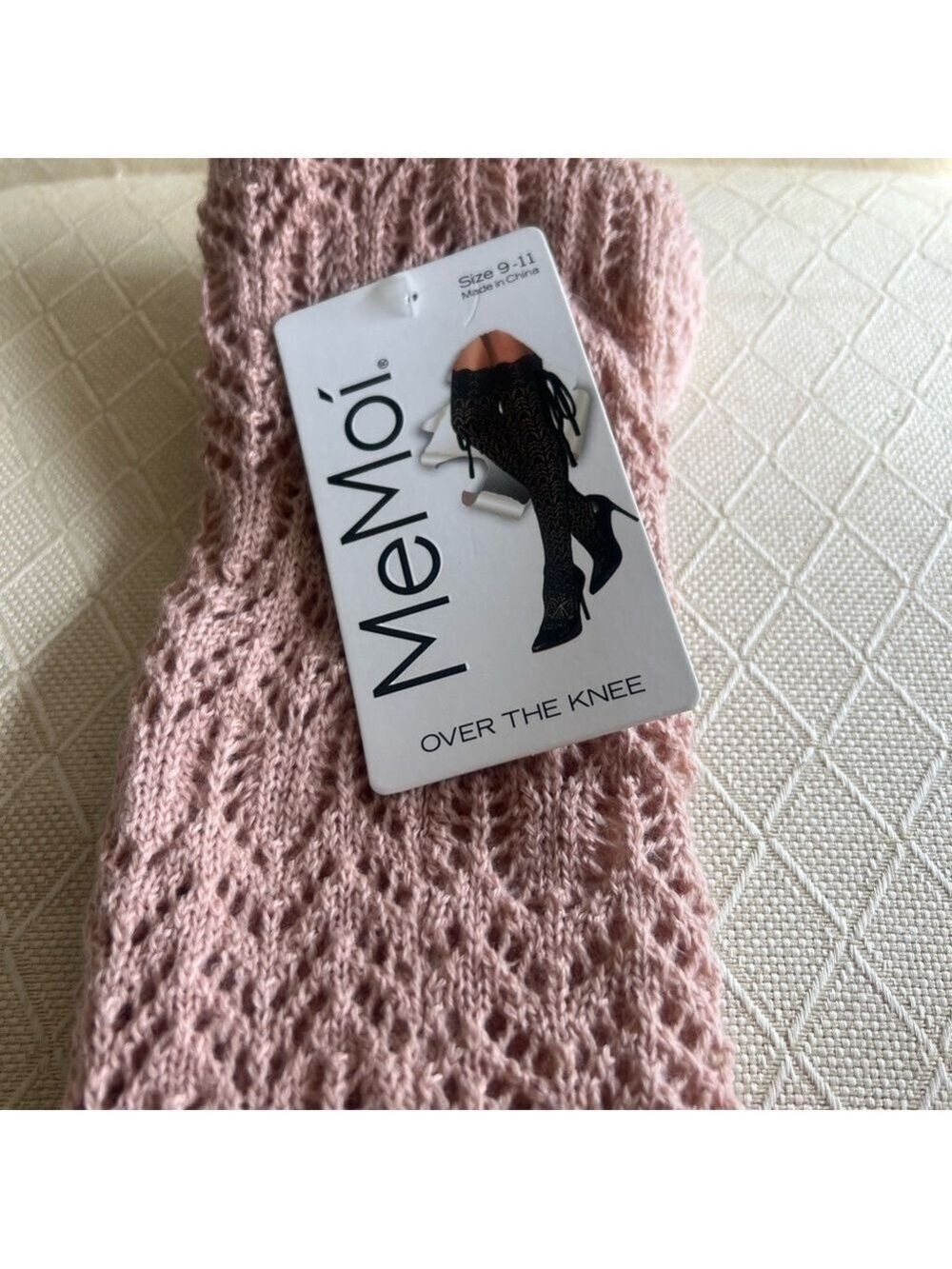 MeMoi Pink Over the Knee Socks